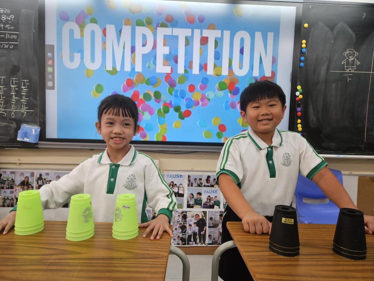 小一 校園學習--學習有得SAY:你也來挑戰「速疊杯」嗎?